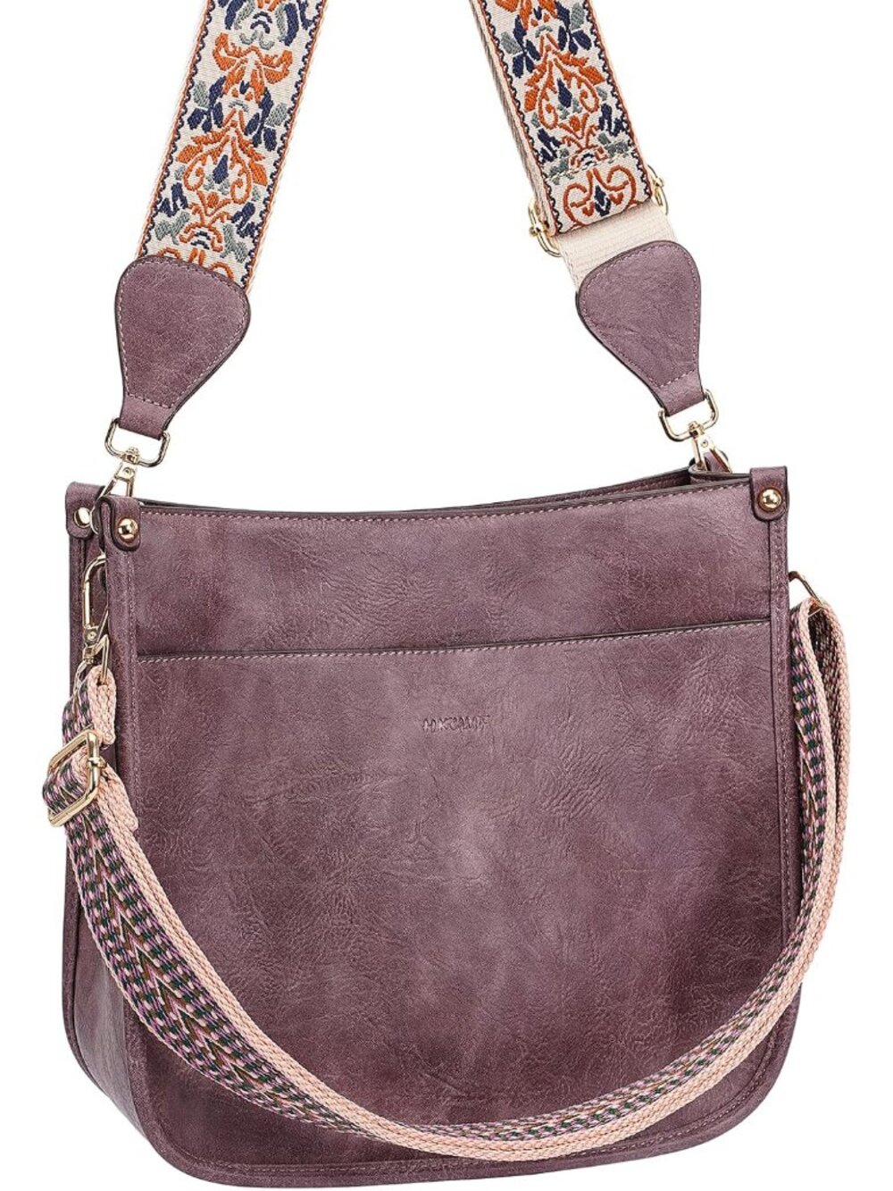 Crossbody Bags for Women Trendy Vegan Leather Hobo Handbags With 2PCS Adjustable - Picture 7 of 8